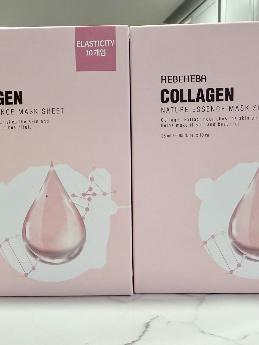 HEBEHEBA Collagen Korean Face Mask Sheet 20pcs 2 Boxes